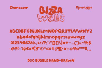 Duo Bubble Handdrawn Typeface