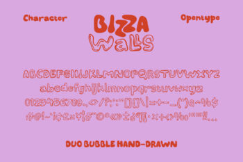 Duo Bubble Handdrawn Typeface