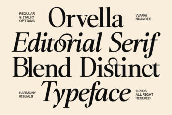 Editorial Serif Typeface