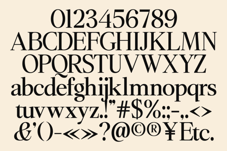 Editorial Serif Typeface