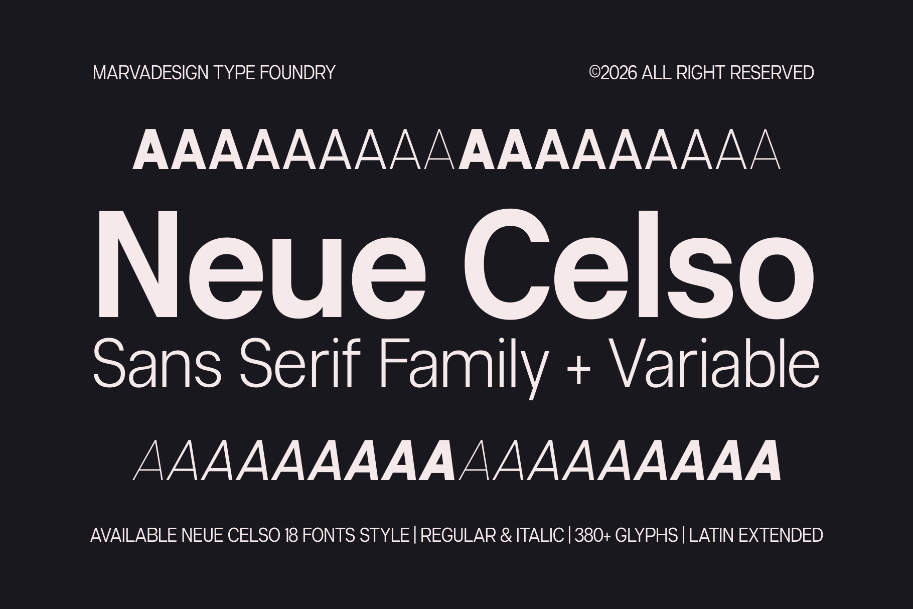 Contemporary Geometric Sans Serif Typeface