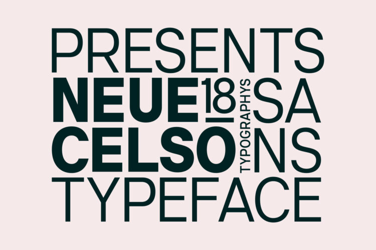 Contemporary Geometric Sans Serif Typeface