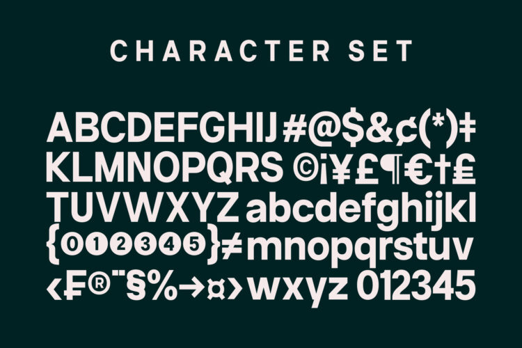 Contemporary Geometric Sans Serif Typeface
