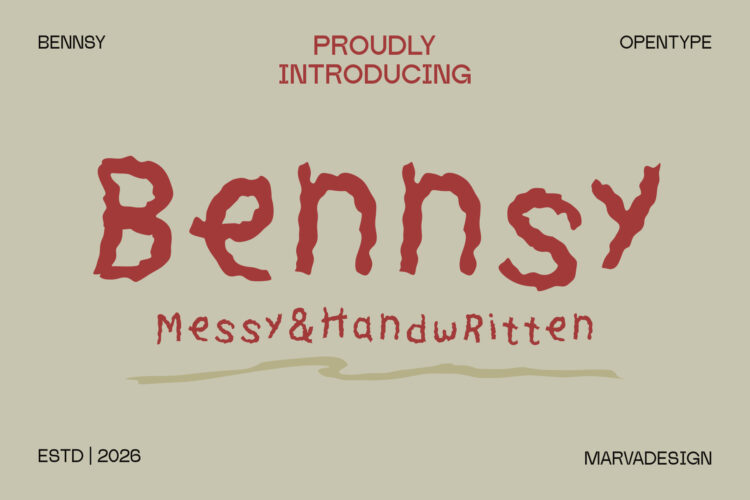 Messy Handwritten Typeface