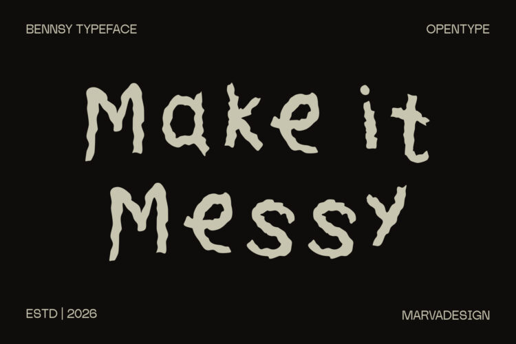 Messy Handwritten Typeface