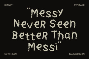 Messy Handwritten Typeface