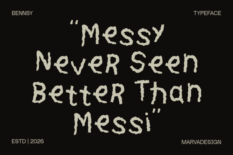 Messy Handwritten Typeface