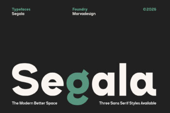 Modern Geometric Sans Serif Typeface