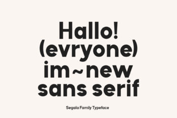 Modern Geometric Sans Serif Typeface