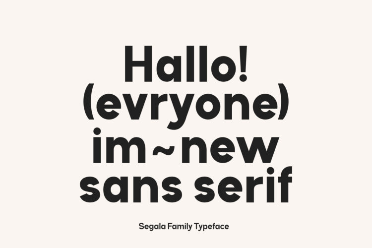 Modern Geometric Sans Serif Typeface