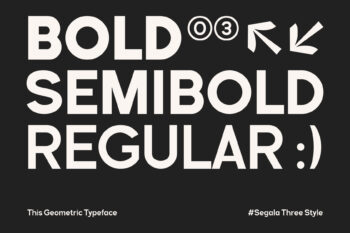 Modern Geometric Sans Serif Typeface