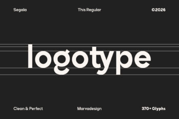 Modern Geometric Sans Serif Typeface