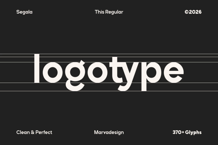 Modern Geometric Sans Serif Typeface