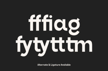 Modern Geometric Sans Serif Typeface