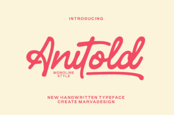 Modern Monoline Handwritten Typeface