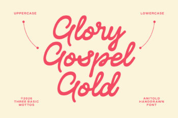 Modern Monoline Handwritten Typeface