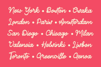 Modern Monoline Handwritten Typeface