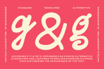 Modern Monoline Handwritten Typeface