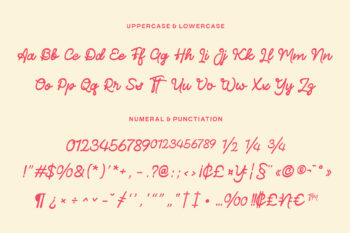 Modern Monoline Handwritten Typeface