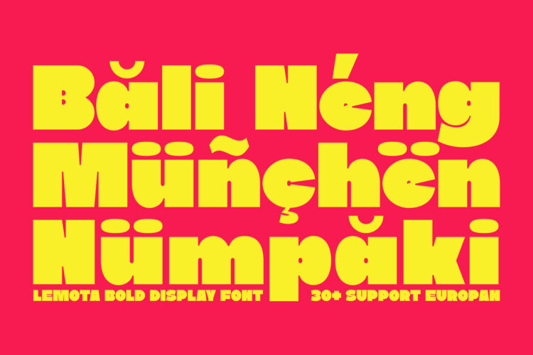 Bold Expressive Display Typeface