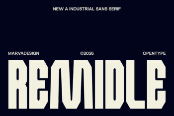 Bold Industrial Typeface