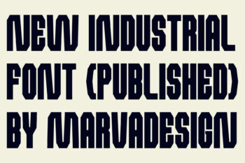 Bold Industrial Typeface