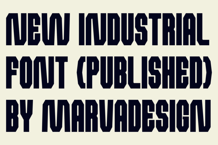 Bold Industrial Typeface