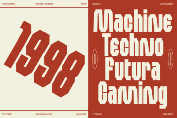 Bold Industrial Typeface