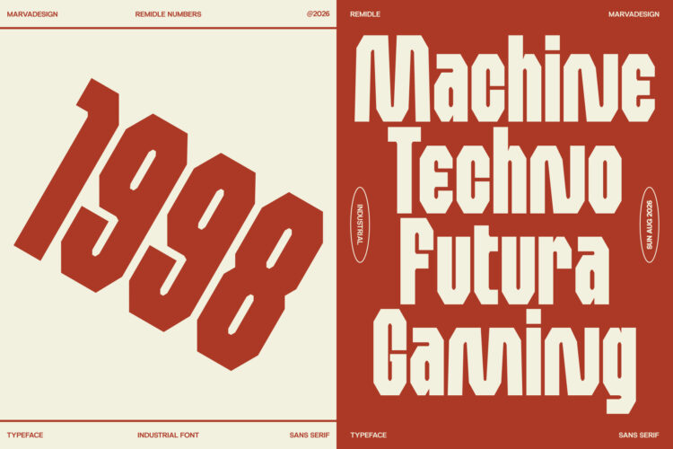 Bold Industrial Typeface