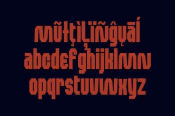 Bold Industrial Typeface
