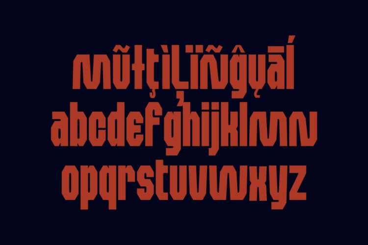 Bold Industrial Typeface