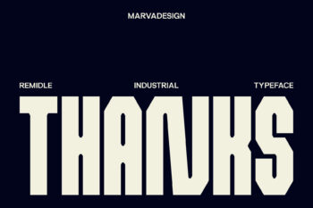 Bold Industrial Typeface