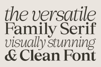 Elegant Family Serif Typeface