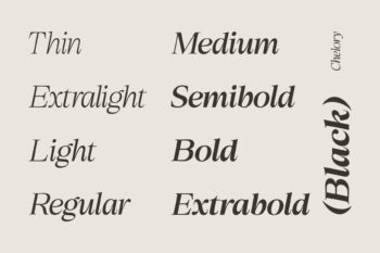 Elegant Family Serif Typeface