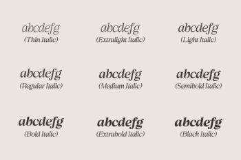 Elegant Family Serif Typeface