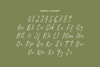 Realistic Handwritten Typeface