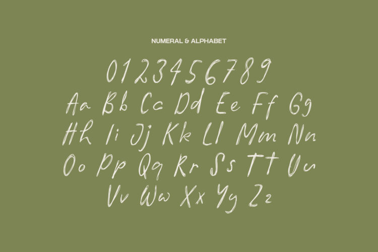 Realistic Handwritten Typeface