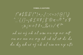 Realistic Handwritten Typeface