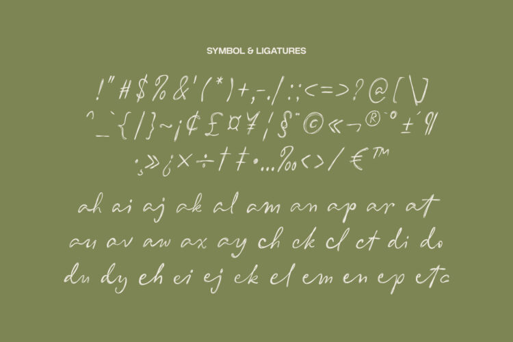 Realistic Handwritten Typeface