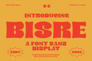 Retro Display Typeface