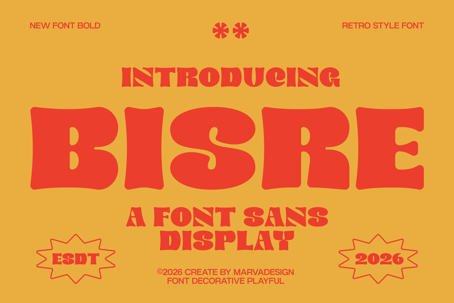 Retro Display Typeface