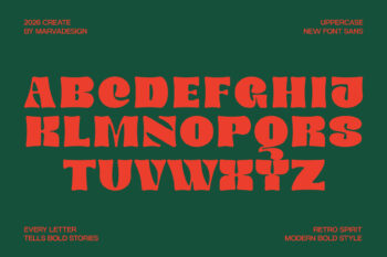 Retro Display Typeface