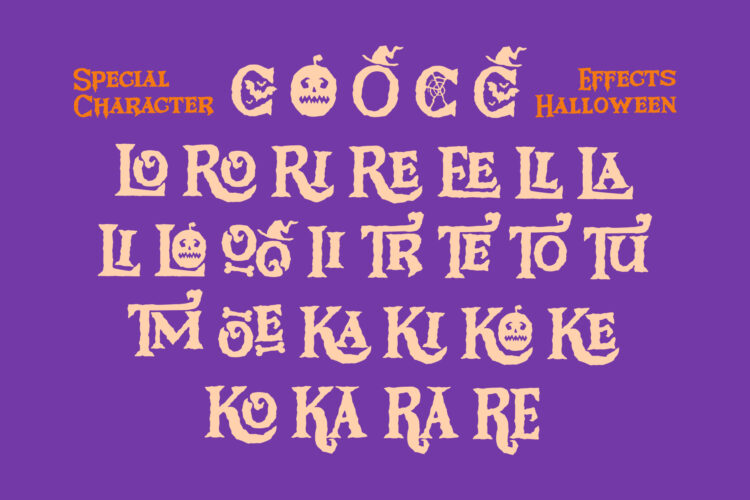 Serif Spooky Typeface