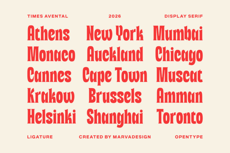Display Serif Typeface