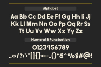 Modern Sans Serif Typeface
